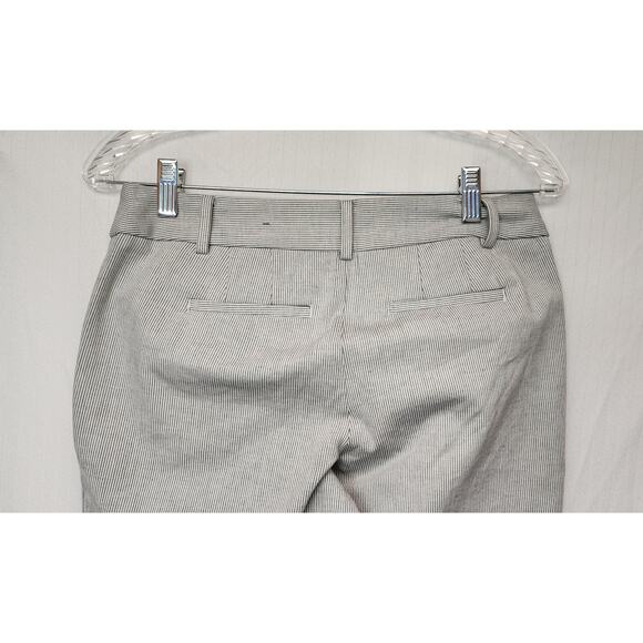 Talbots Newport Pants Straight Leg Striped Black/White Dress Pants Size 4P - Picture 5 of 8